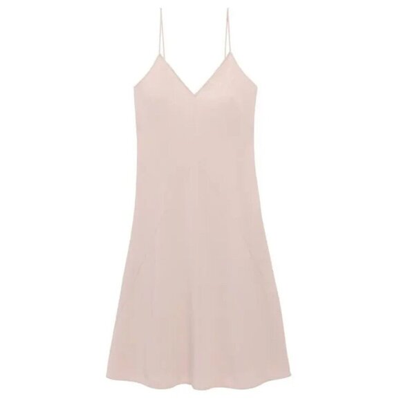 NWT Thakoon Blush Pink A-Line Spaghetti Strap Slip Dress Size 8 - Picture 2 of 10